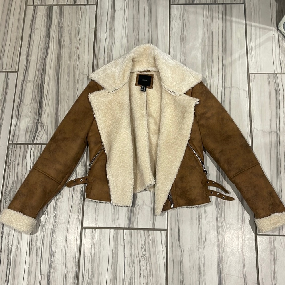 Forever 21 faux fur women’s jacket